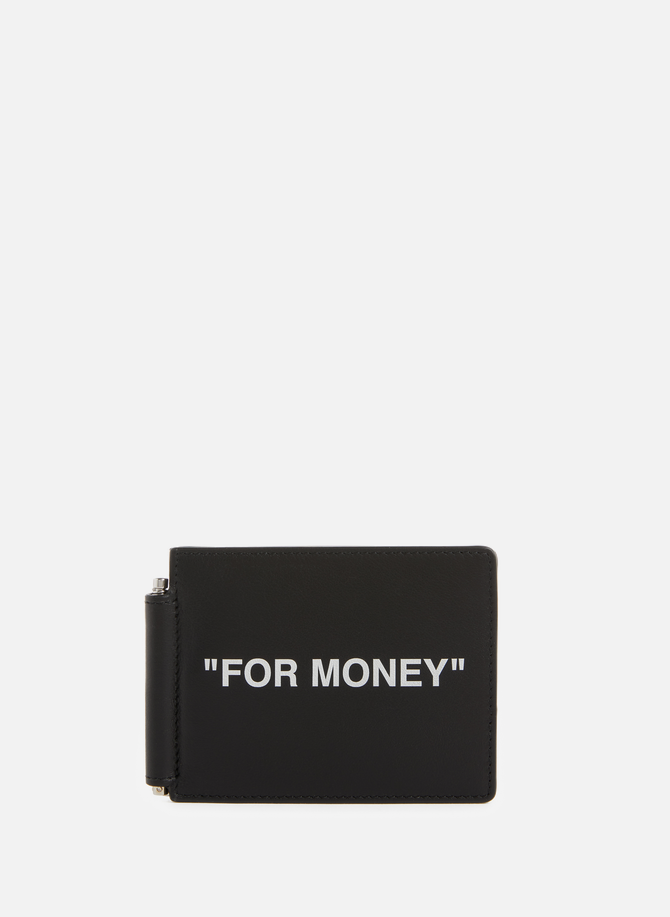 Leather card holder OFF-WHITE