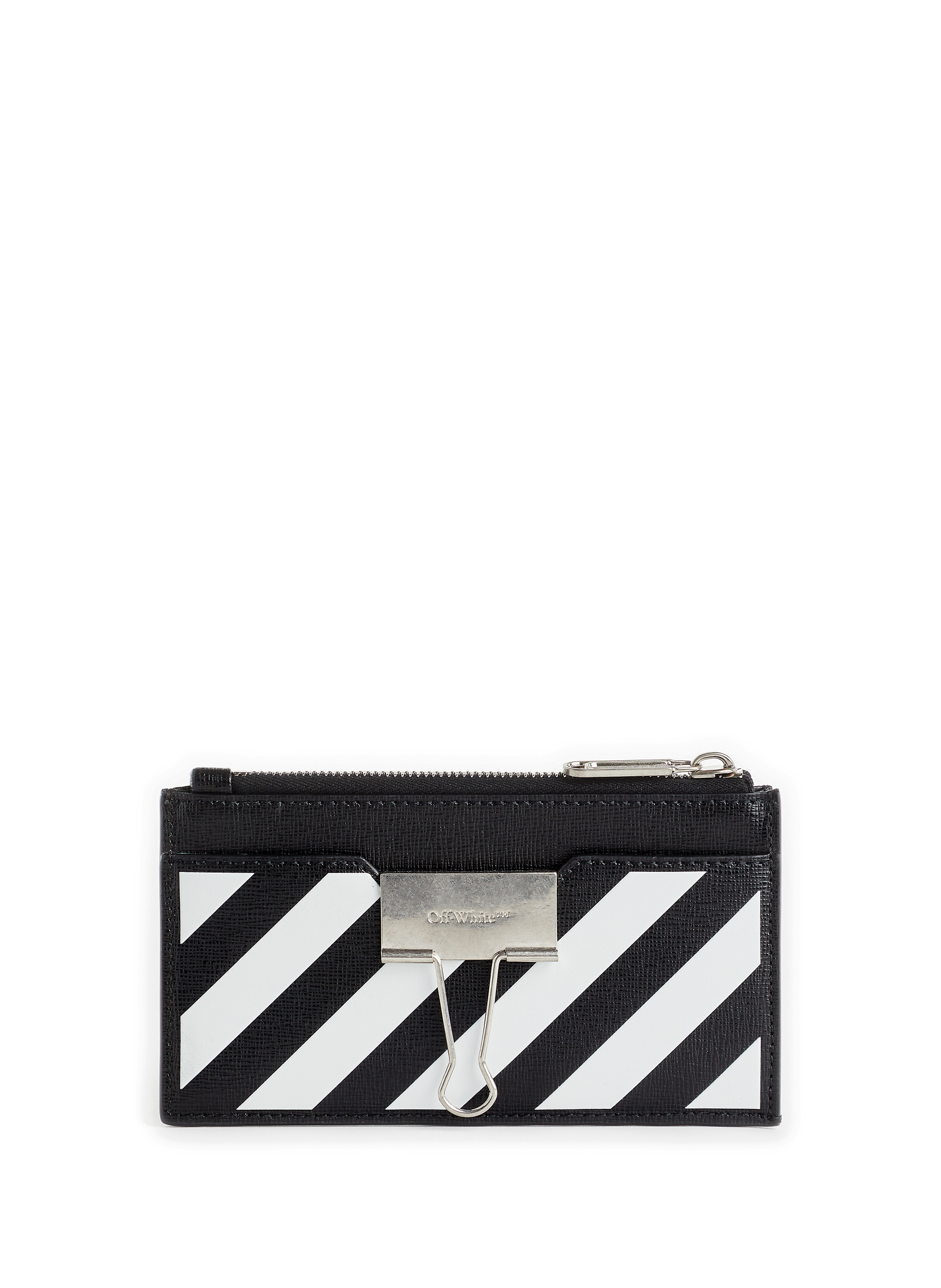 off white leather purse