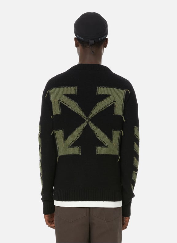 Off white jumper black Clearance