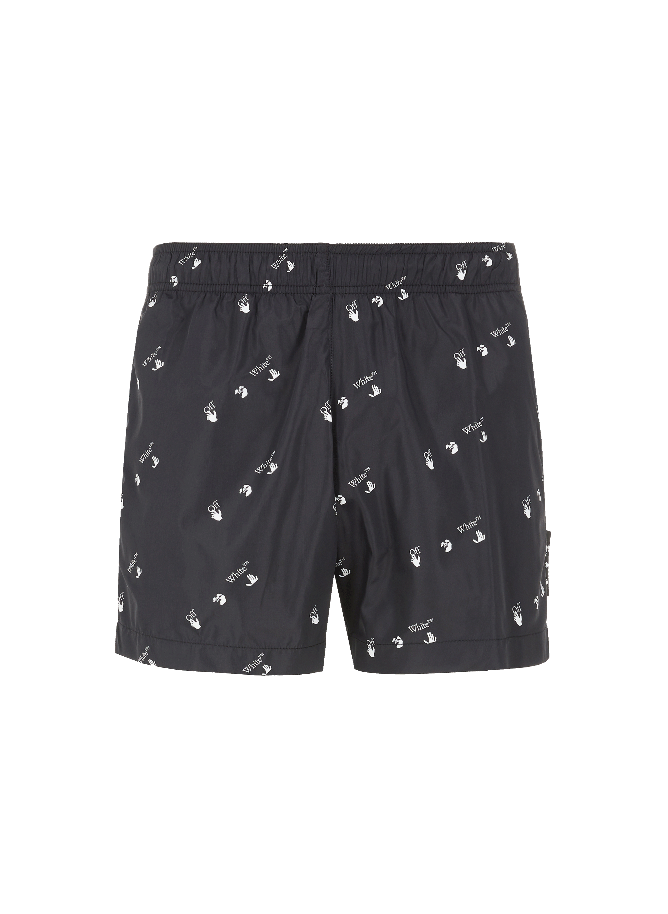 off white logo swim shorts