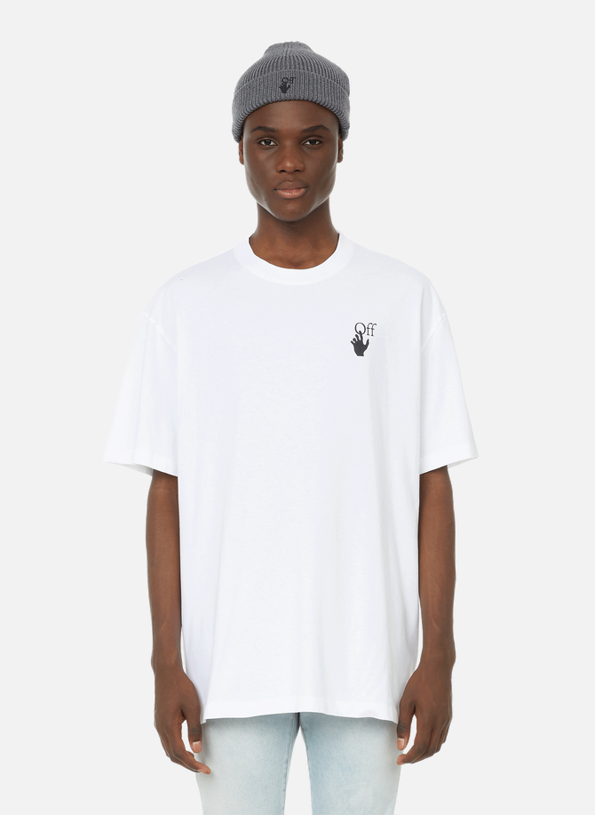 Printed cotton T-shirt OFF-WHITE