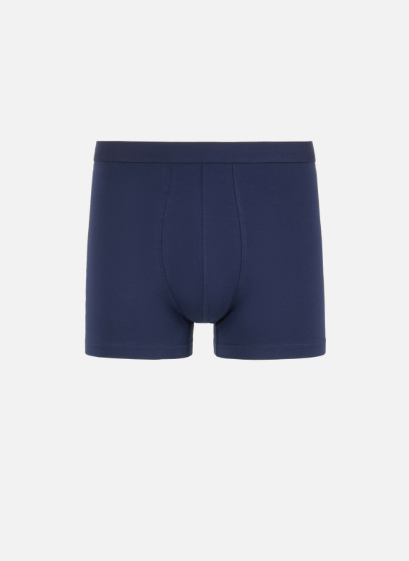 ORGANIC BASICS Organic cotton-blend boxer shorts Blue
