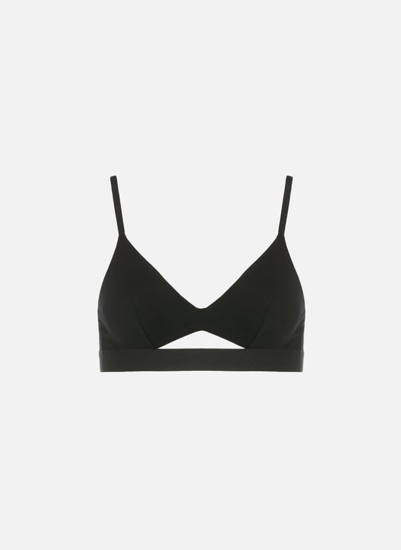 Lyocell triangle bra top Black by ORGANIC BASICS ORGANIC BASICS Lyocell triangle bra top Black