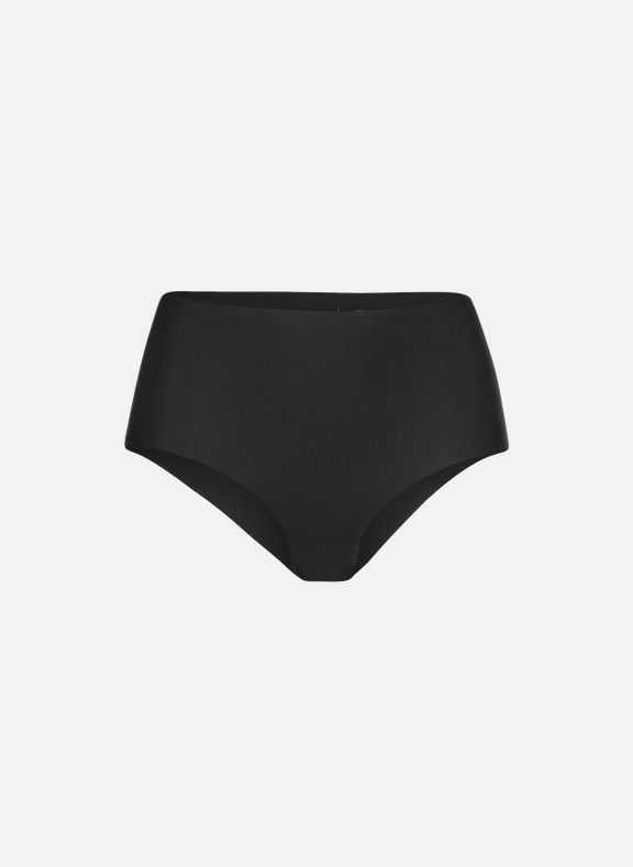 ORGANIC BASICS Set of two Invisible Cheeky High Waist Recycled Nylon Briefs  Black