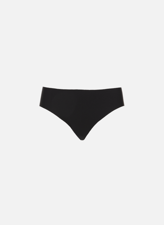 ORGANIC BASICS Pack of two Cheeky invisible briefs Black
