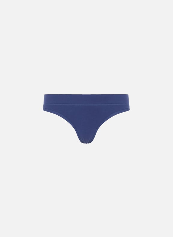 Pack of two organic cotton thongs Blue by ORGANIC BASICS ORGANIC BASICS Pack of two organic cotton thongs Blue