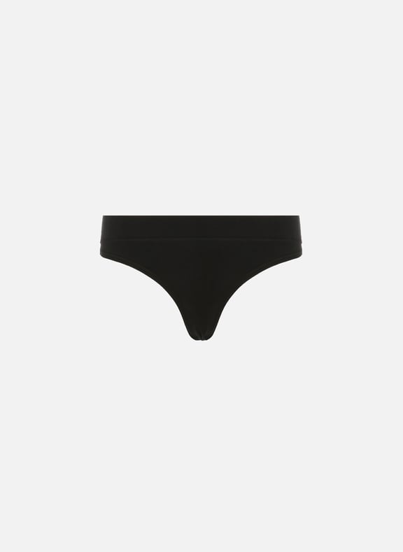 Pack of two organic cotton thongs Black by ORGANIC BASICS ORGANIC BASICS Pack of two organic cotton thongs Black
