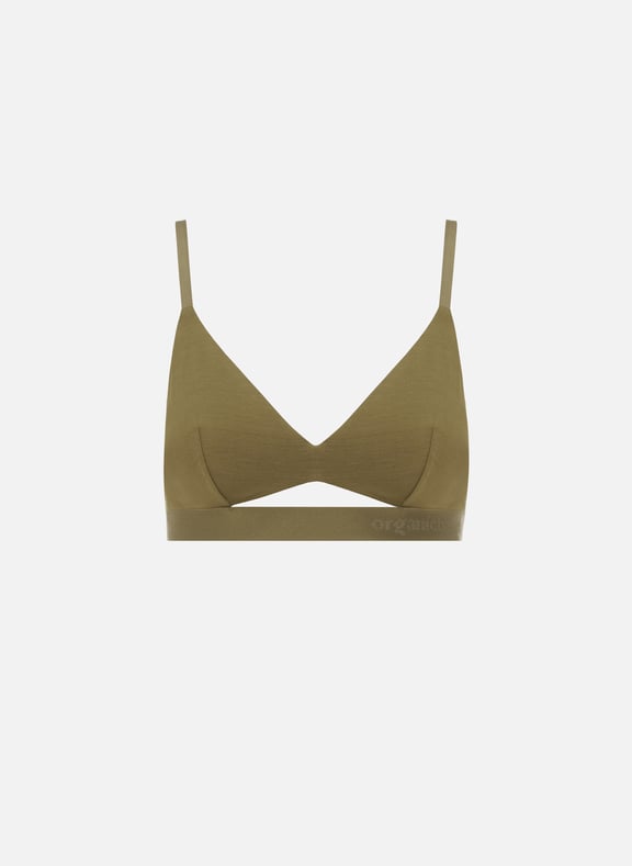 Lyocell triangle bra top Green by ORGANIC BASICS ORGANIC BASICS Lyocell triangle bra top Green