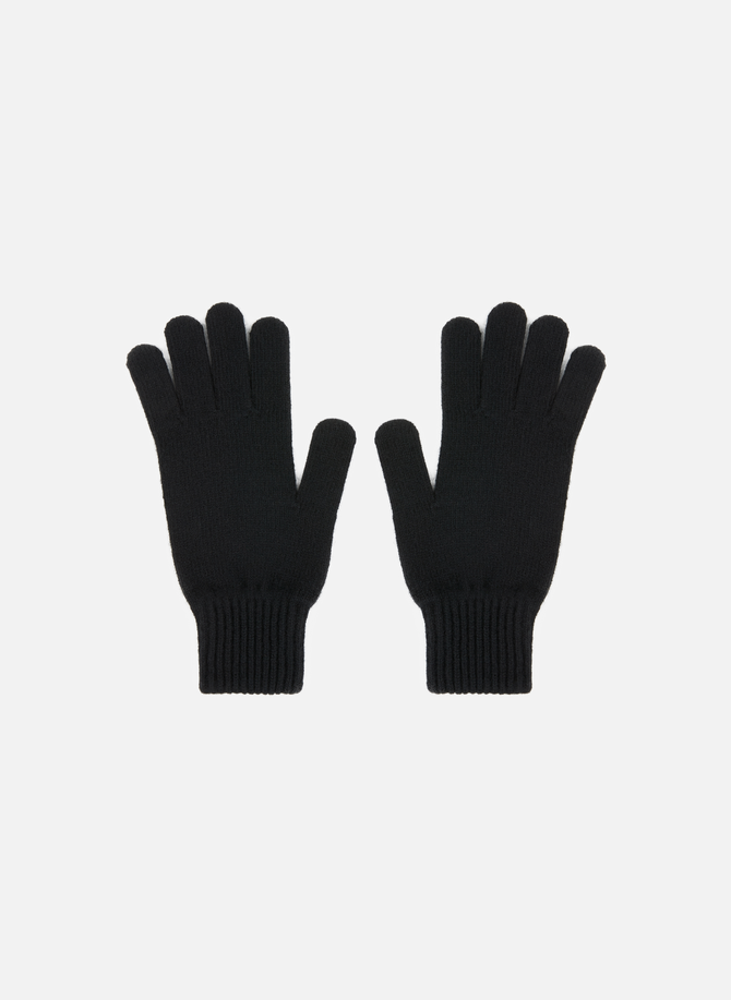 Ribbed knit gloves ORGANIC BASICS