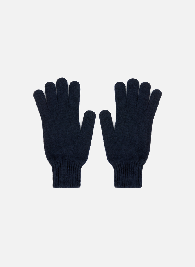 Ribbed knit gloves ORGANIC BASICS