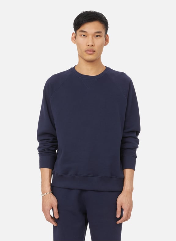 Organic cotton mid-weight sweatshirt Blue by ORGANIC BASICS ORGANIC BASICS Organic cotton mid-weight sweatshirt Blue