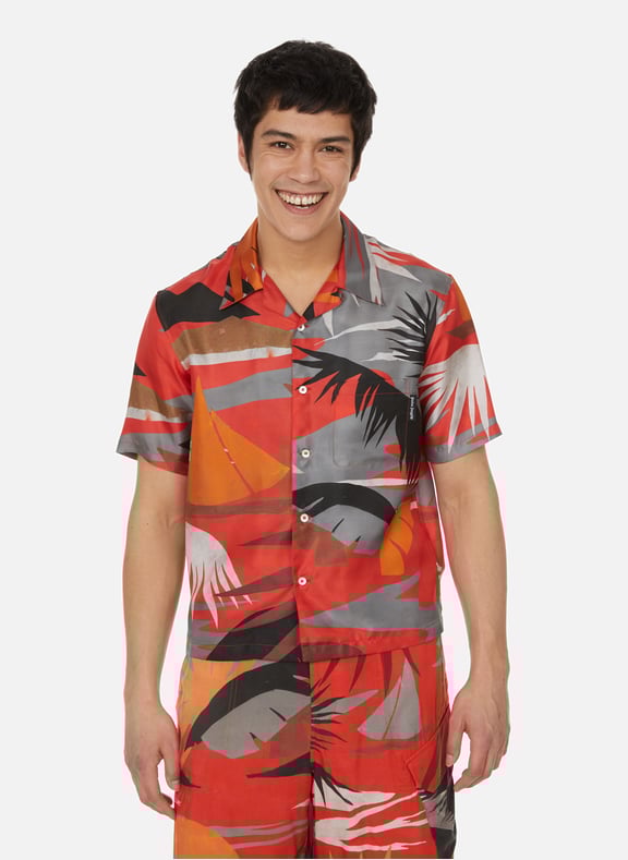 Printed silk shirt Multicolour by PALM ANGELS PALM ANGELS Printed silk shirt Multicolour