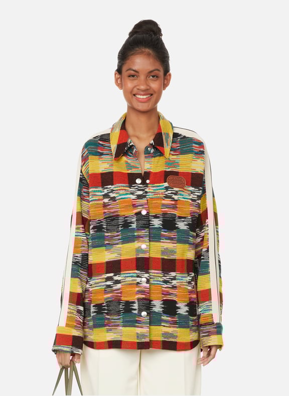Palm Angels x Missoni virgin wool shirt Multicolour by PALM ANGELS PALM ANGELS Palm Angels x Missoni virgin wool shirt Multicolour