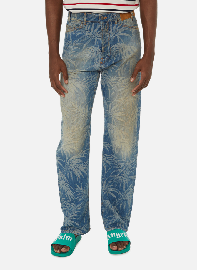 Printed cotton jeans PALM ANGELS