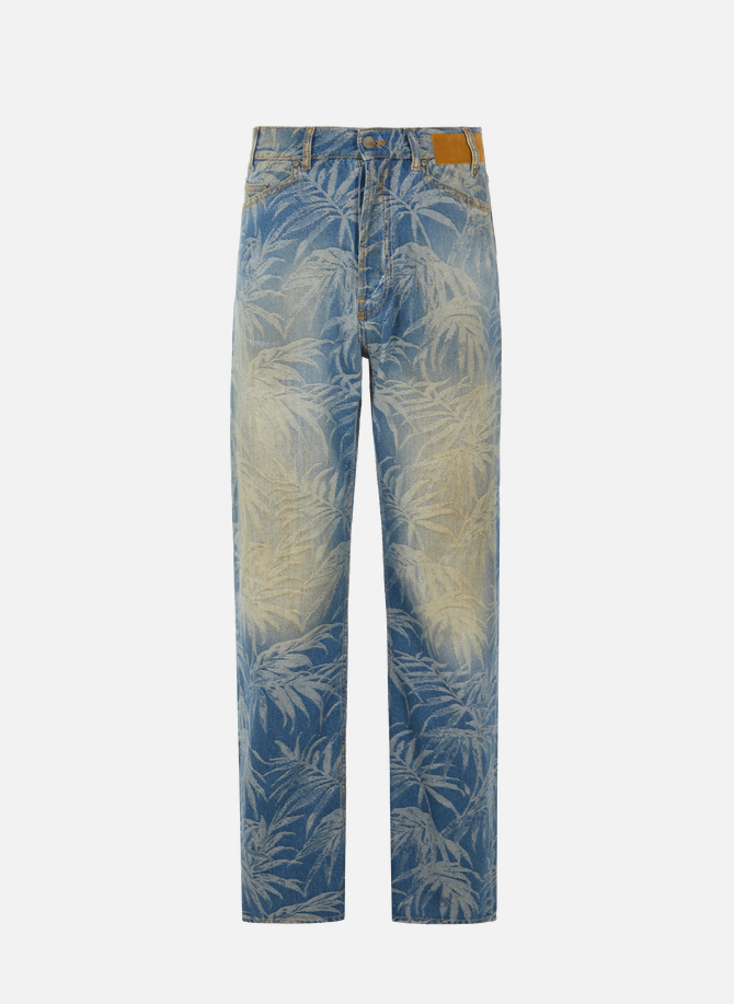 Printed cotton jeans PALM ANGELS