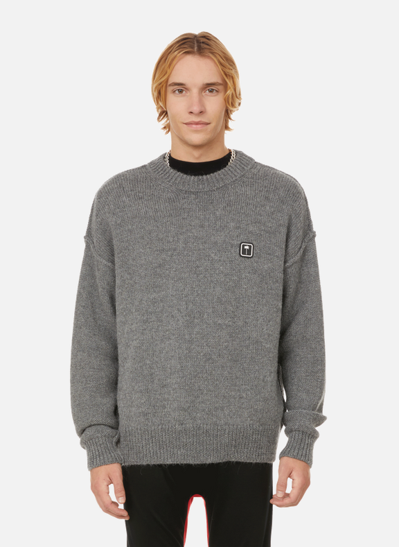PALM ANGELS PXP jumper with patch detail Grey