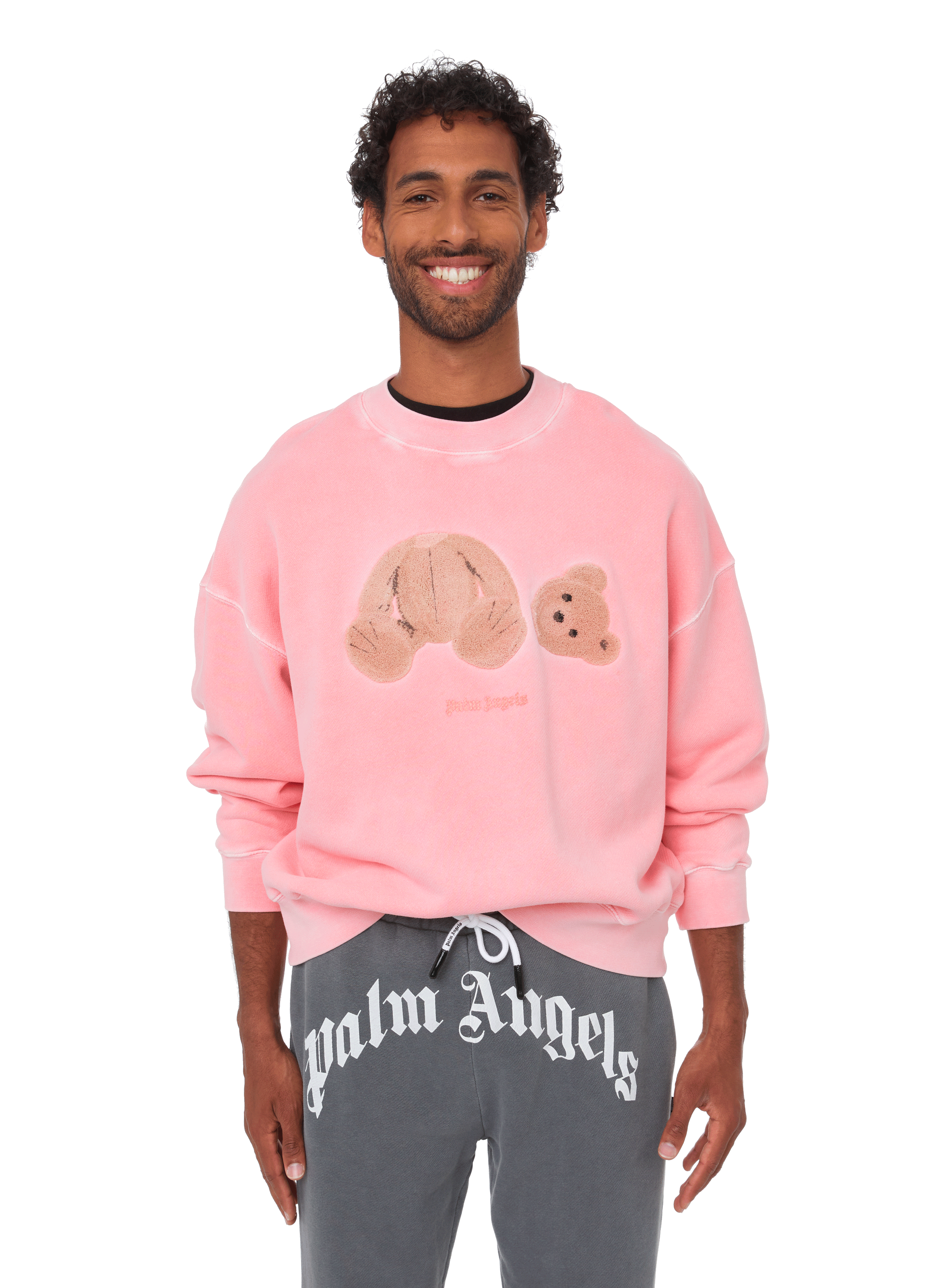 OVERSIZED COTTON SWEATSHIRT - PALM ANGELS for MEN | Printemps.com