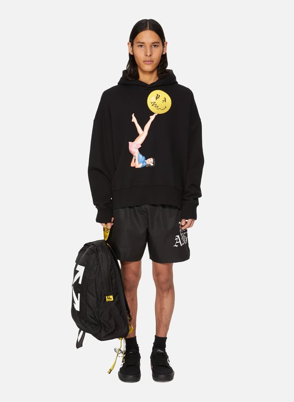 Printed Sweatshirt Black by PALM ANGELS PALM ANGELS Printed Sweatshirt Black
