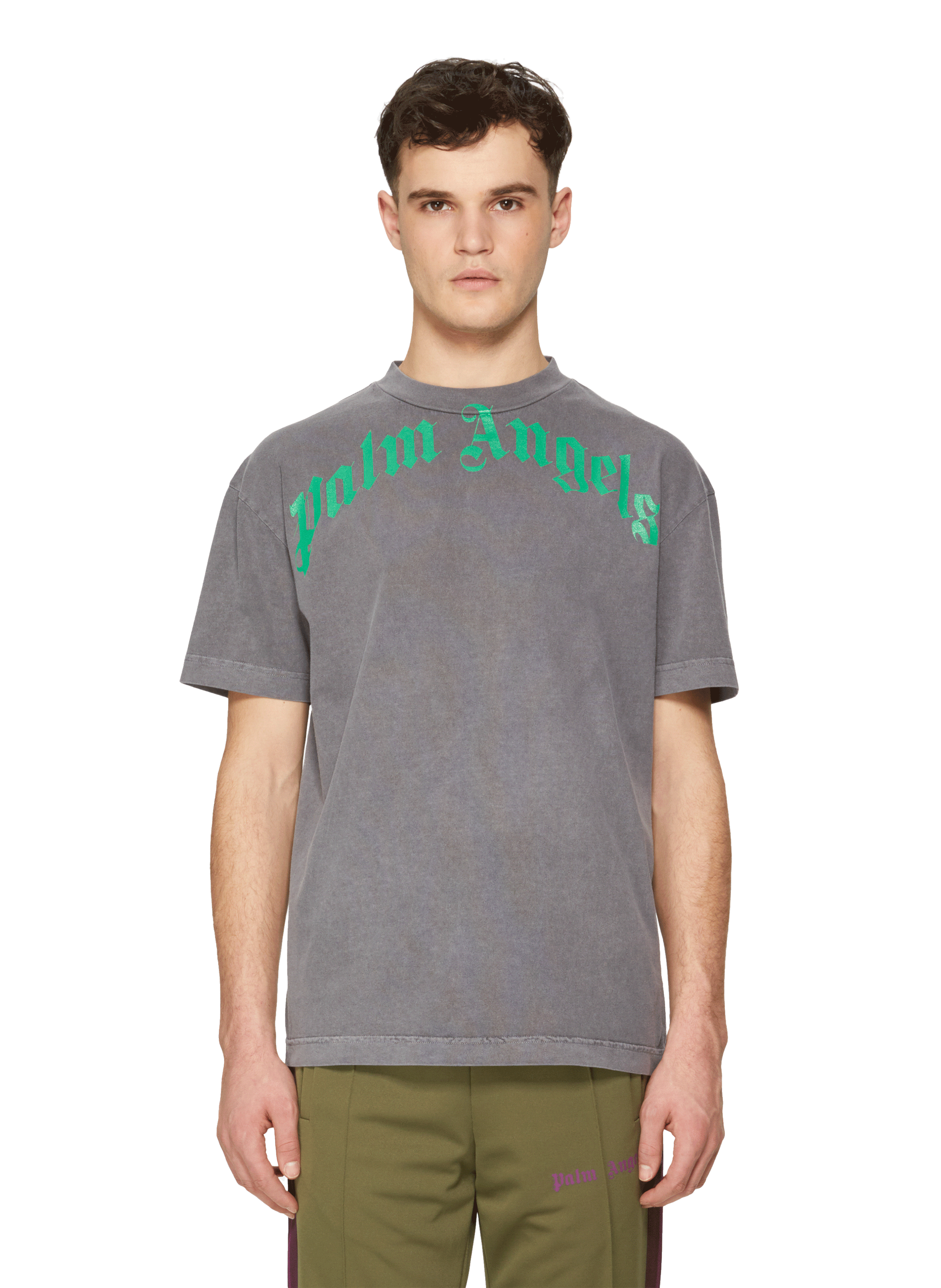 palm angels black t shirt mens