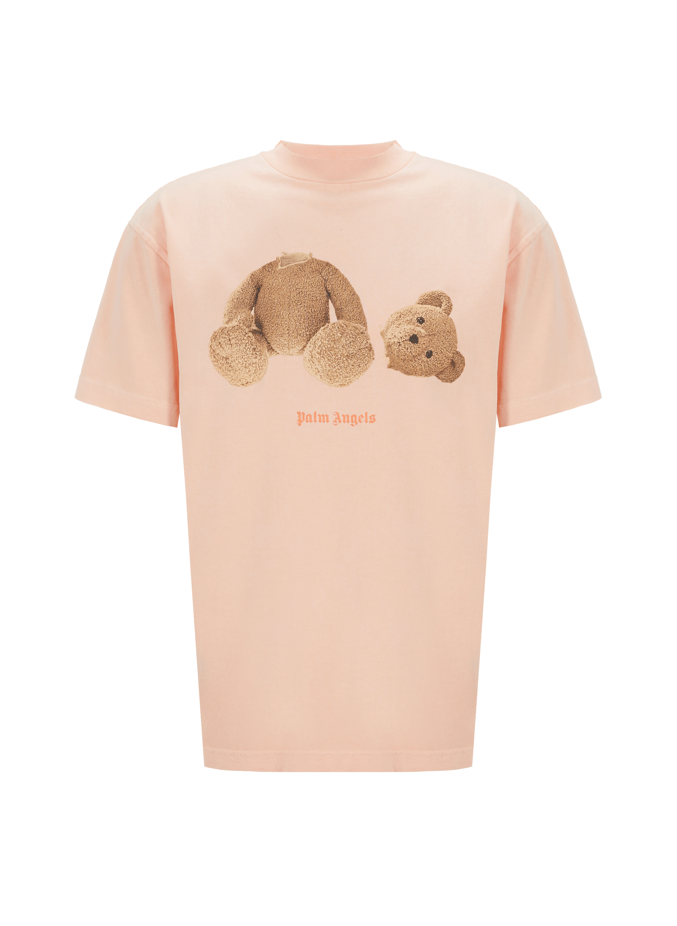 SILK-SCREEN PRINT COTTON T-SHIRT - PALM 
