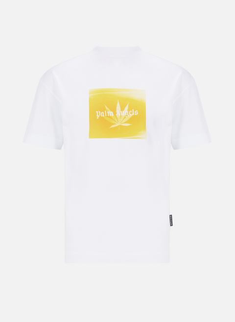 T-shirt Leaf en coton WhitePALM ANGELS 