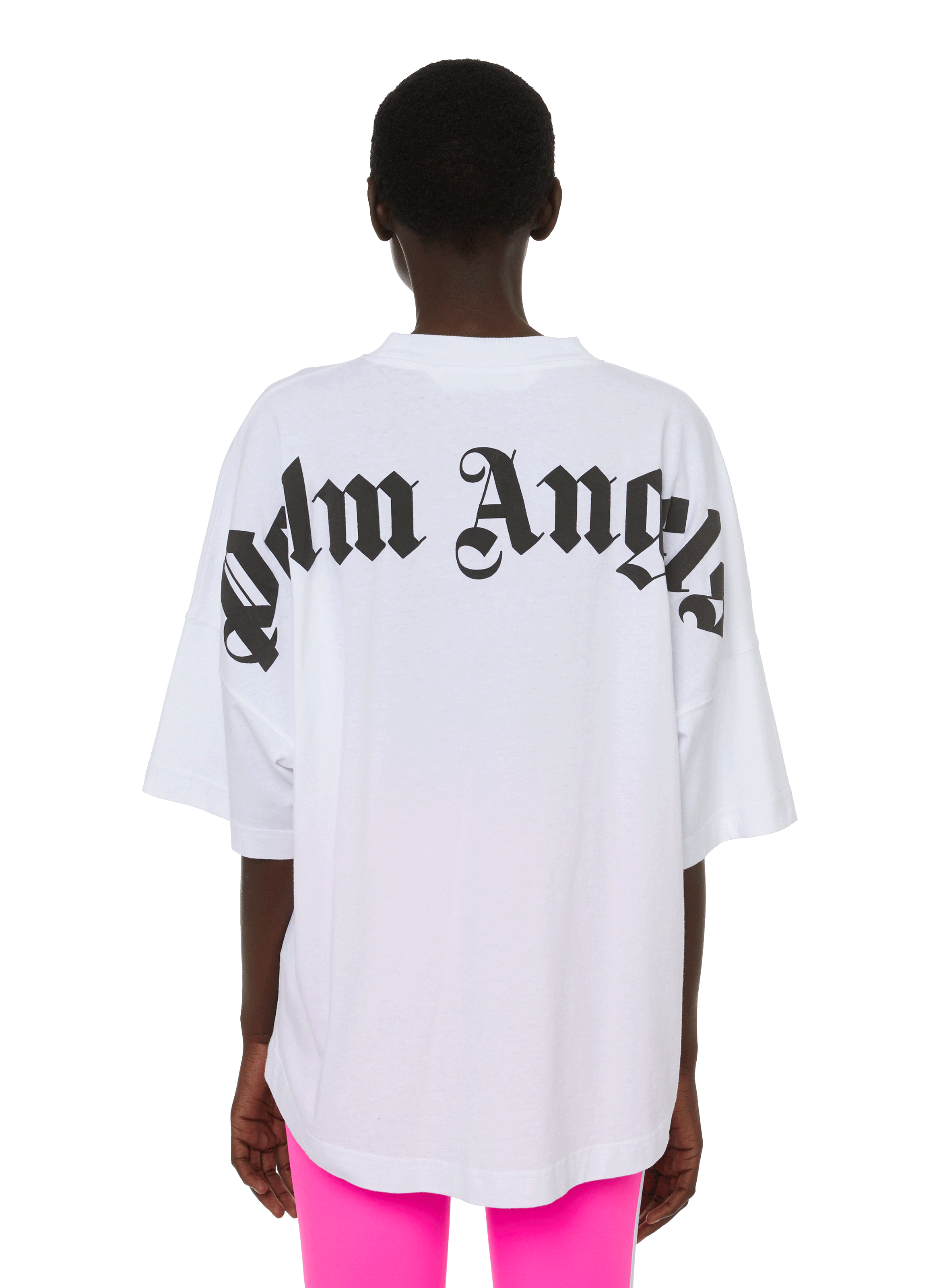 OVERSIZED COTTON LOGO T-SHIRT - PALM 