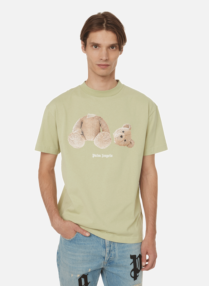 PA Bear cotton T-shirt PALM ANGELS