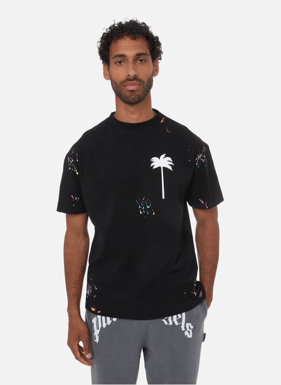 PXP cotton T-shirt Black by PALM ANGELS PALM ANGELS PXP cotton T-shirt Black