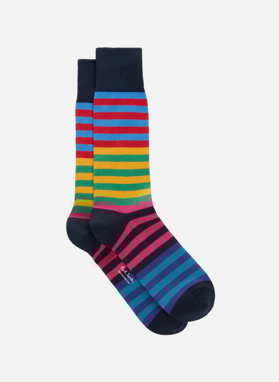 Striped cotton-blend socks Blue by PAUL SMITH PAUL SMITH Striped cotton-blend socks Blue
