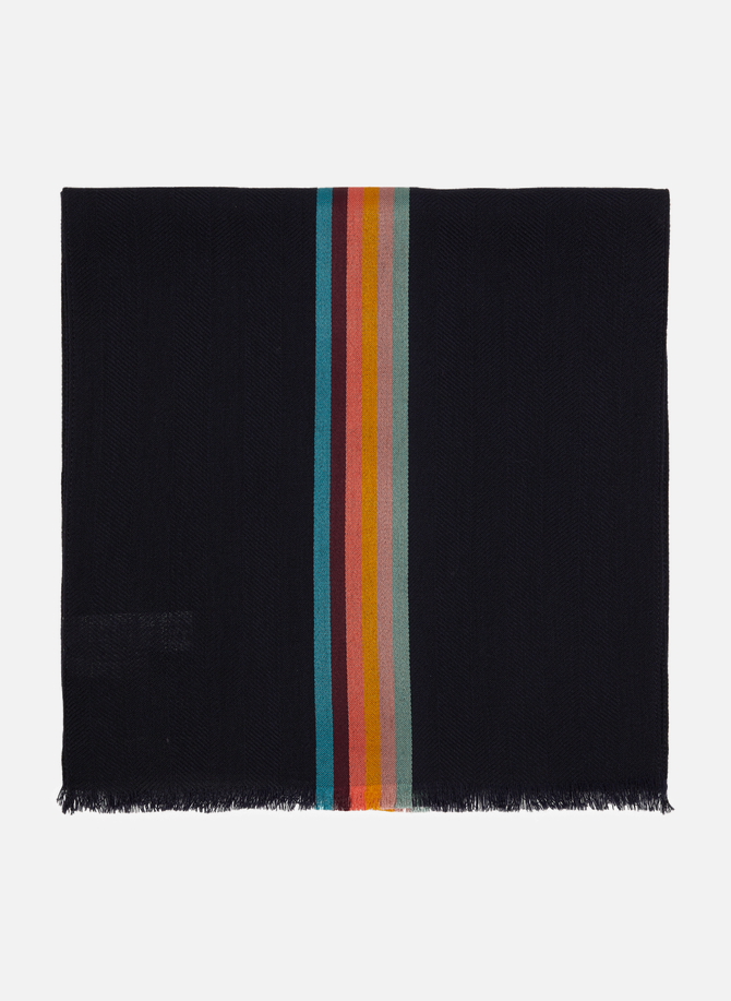 Artist Stripes virgin wool and silk-blend scarf PAUL SMITH