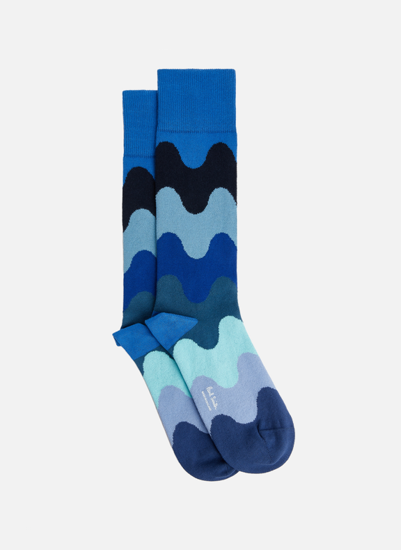 PAUL SMITH Pair of patterned socks Blue