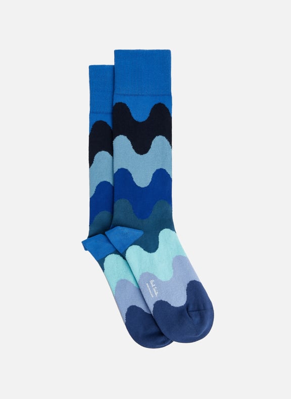 Pair of patterned socks Blue by PAUL SMITH PAUL SMITH Pair of patterned socks Blue