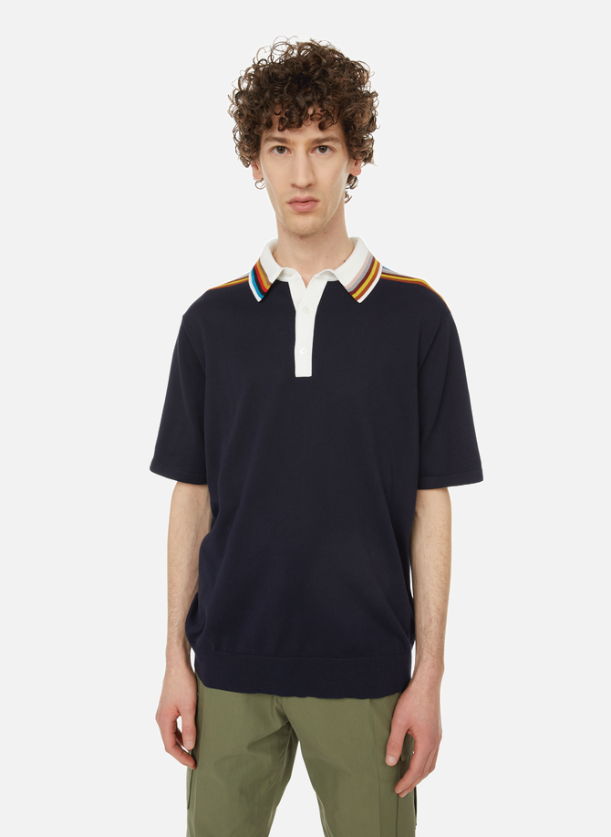 Cotton and wool-blend polo shirt PAUL SMITH