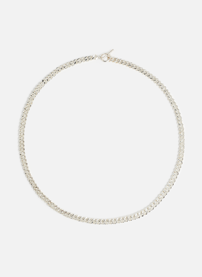 Silver chain necklace PEARLS BEFORE SWINE