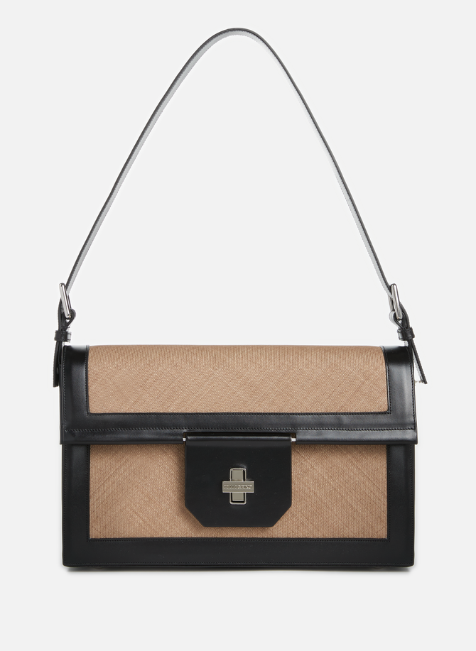 Eva bi-material leather handbag PELLEGRINO