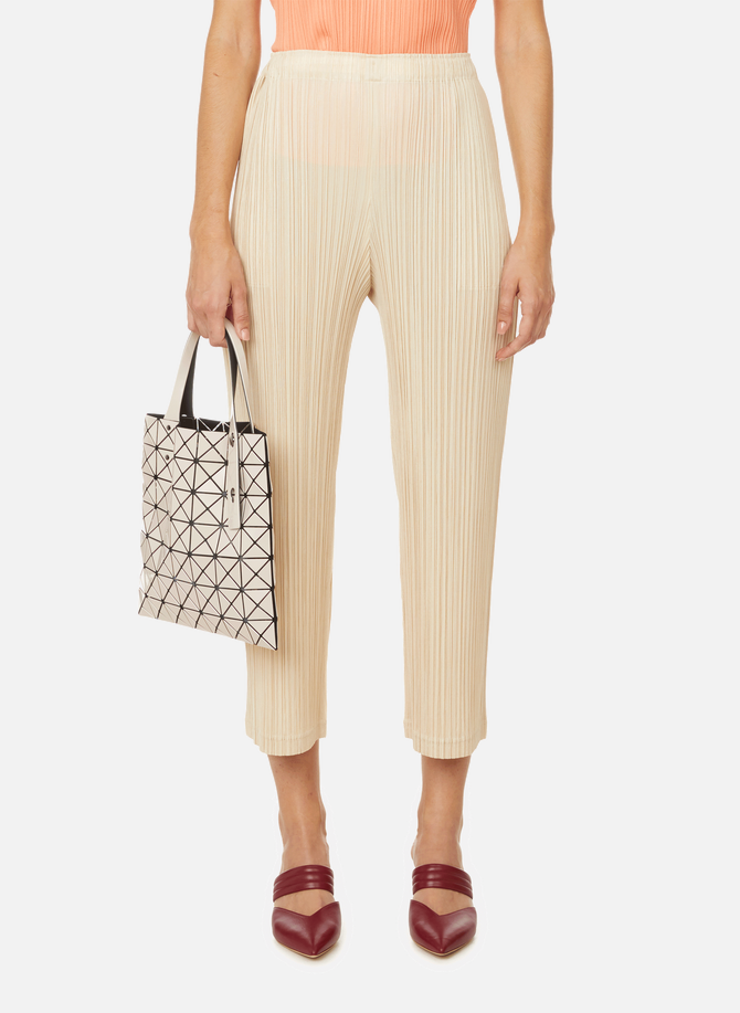 Pleated jersey straight trousers PLEATS PLEASE ISSEY MIYAKE