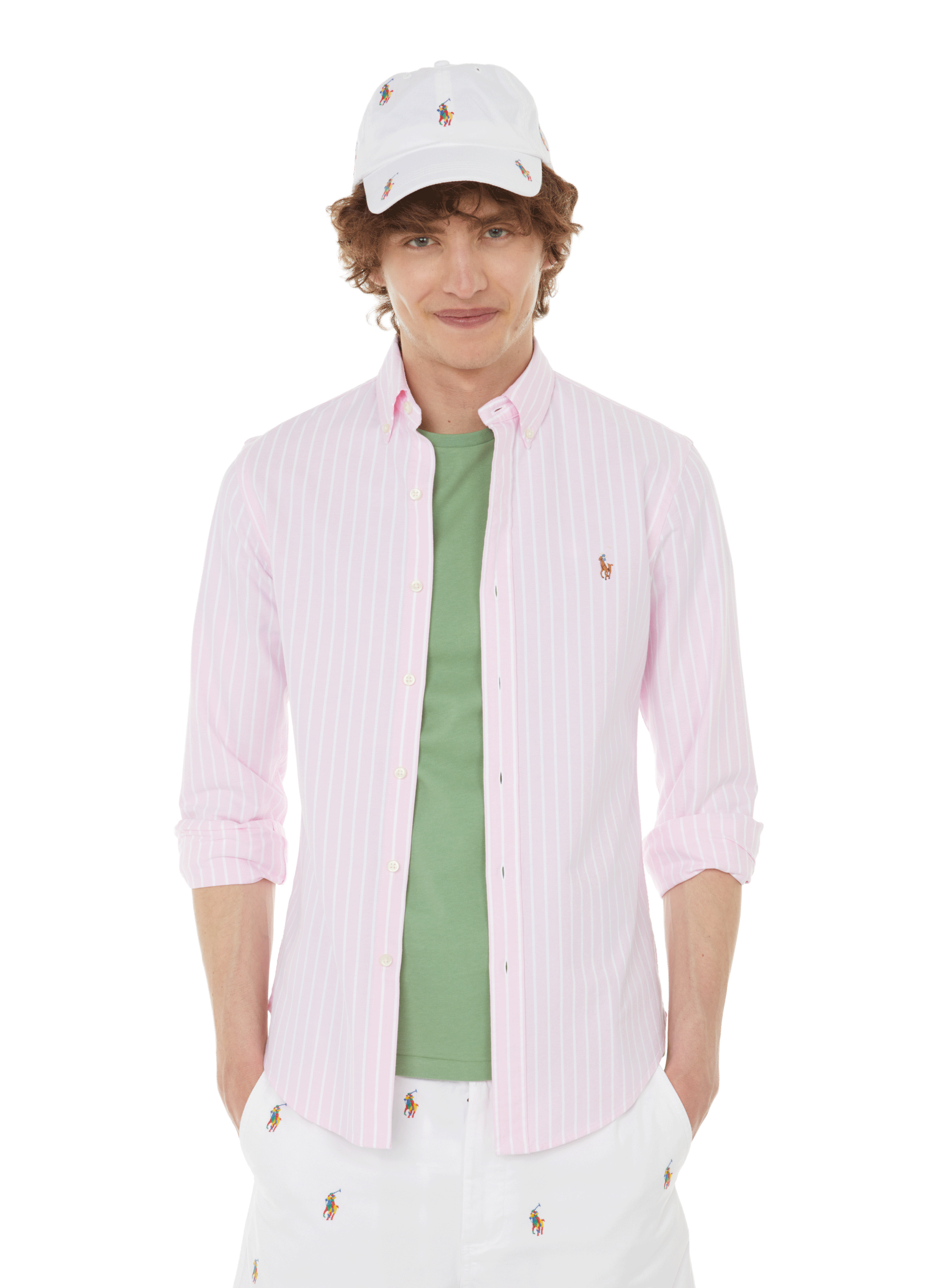 SLIM-FIT STRIPED COTTON SHIRT - POLO 