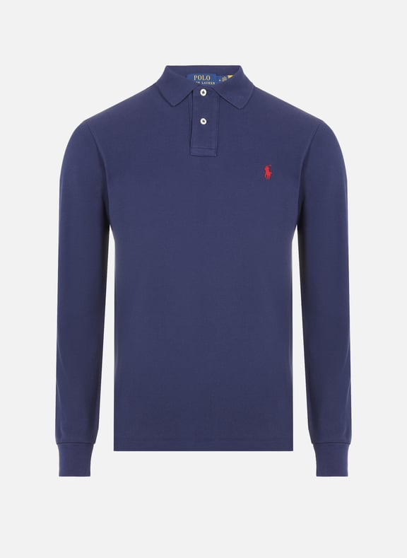 Long-sleeved polo shirt Blue by POLO RALPH LAUREN POLO RALPH LAUREN Long-sleeved polo shirt Blue
