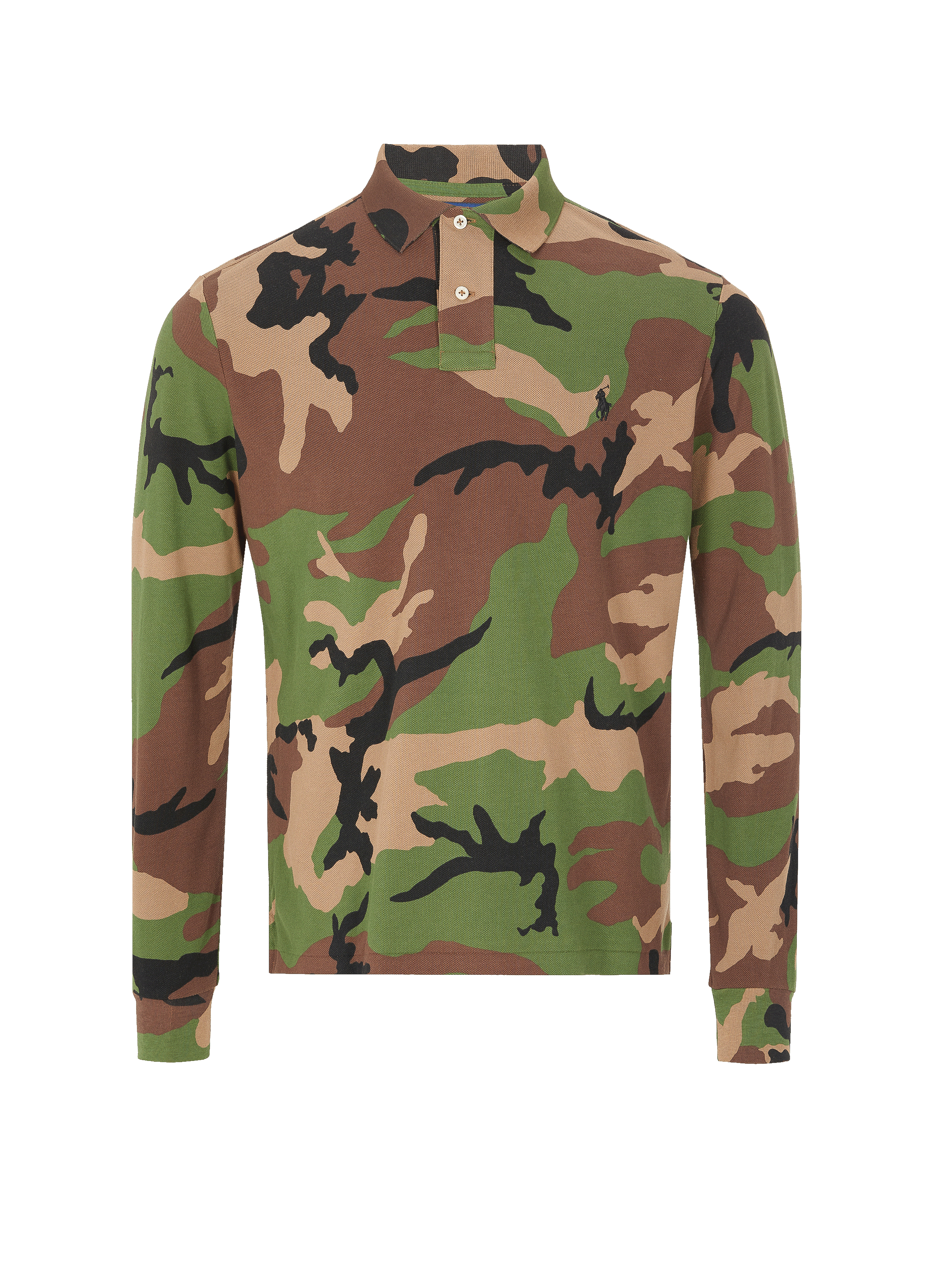 CAMOUFLAGE COTTON POLO SHIRT - POLO 