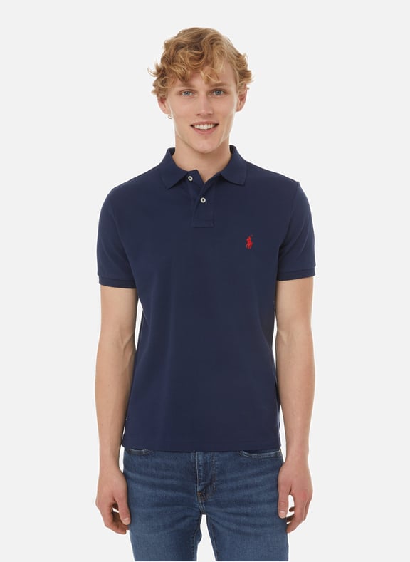 Cotton piqué polo shirt Blue by POLO RALPH LAUREN POLO RALPH LAUREN Cotton piqué polo shirt Blue