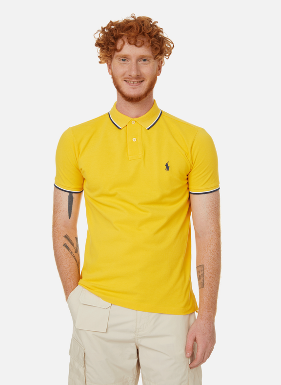 POLO RALPH LAUREN Cotton piqué polo shirt Yellow