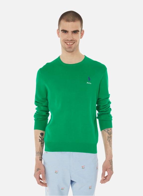 Cotton knit jumper Green by POLO RALPH LAUREN POLO RALPH LAUREN Cotton knit jumper Green