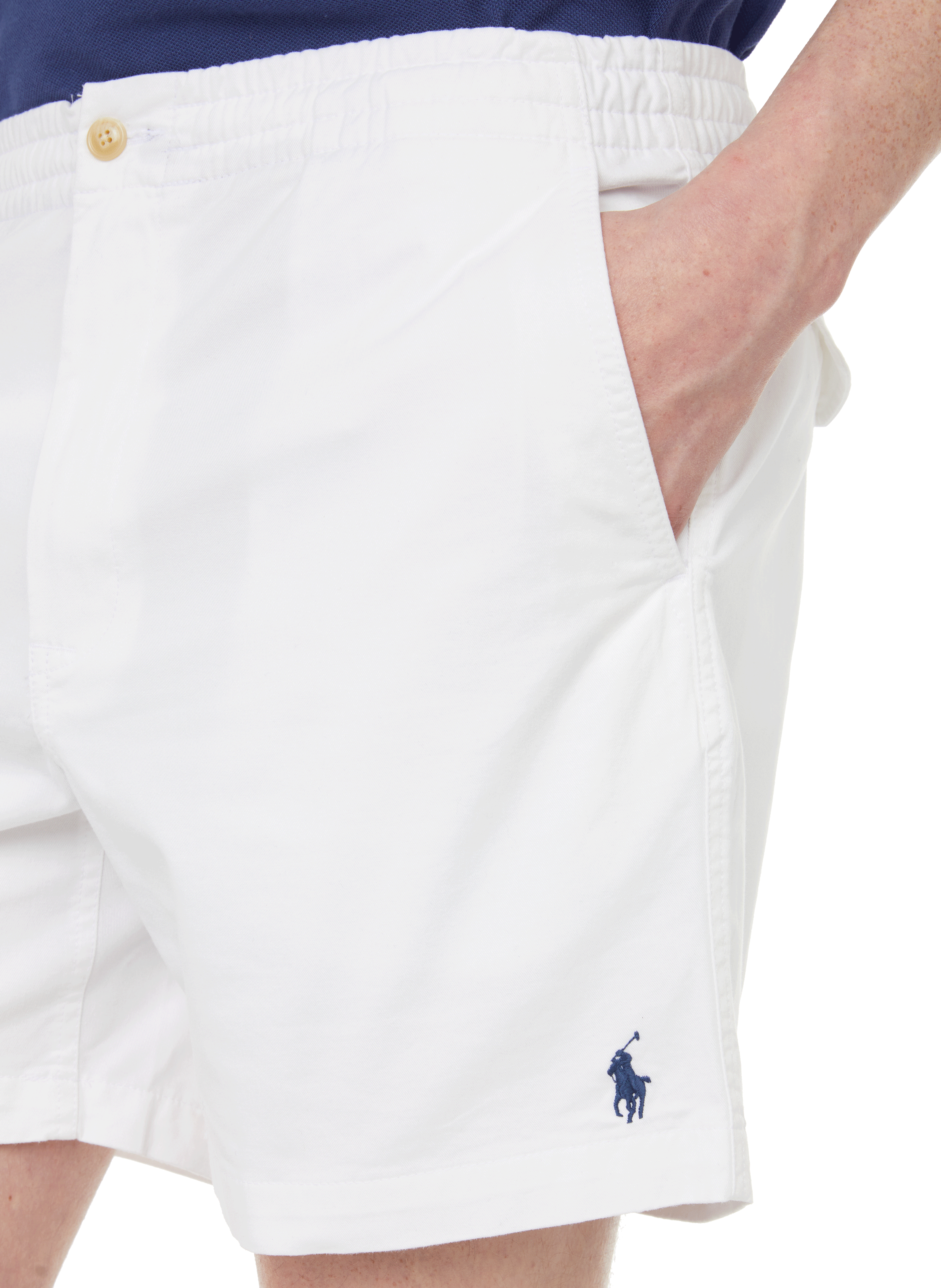 mens polo logo shorts