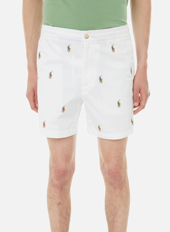 Embroidered stretch cotton shorts POLO RALPH LAUREN