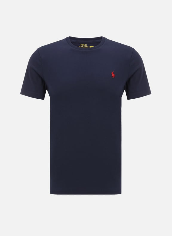 Slim cotton T-shirt Blue by POLO RALPH LAUREN POLO RALPH LAUREN Slim cotton T-shirt Blue