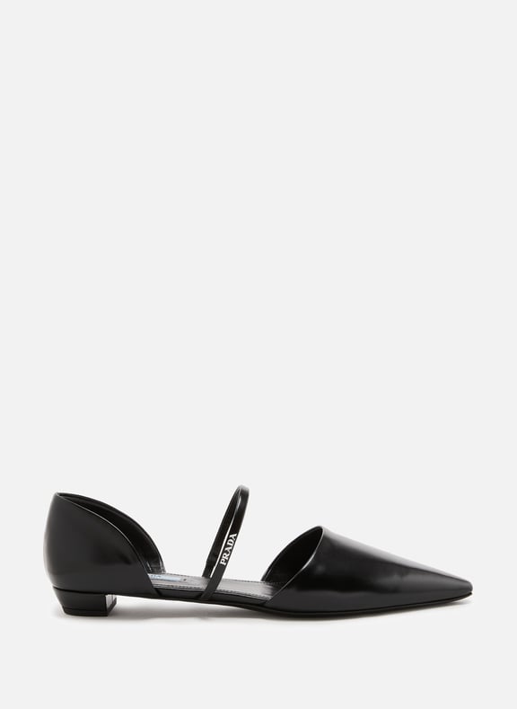 Prada leather best sale flats