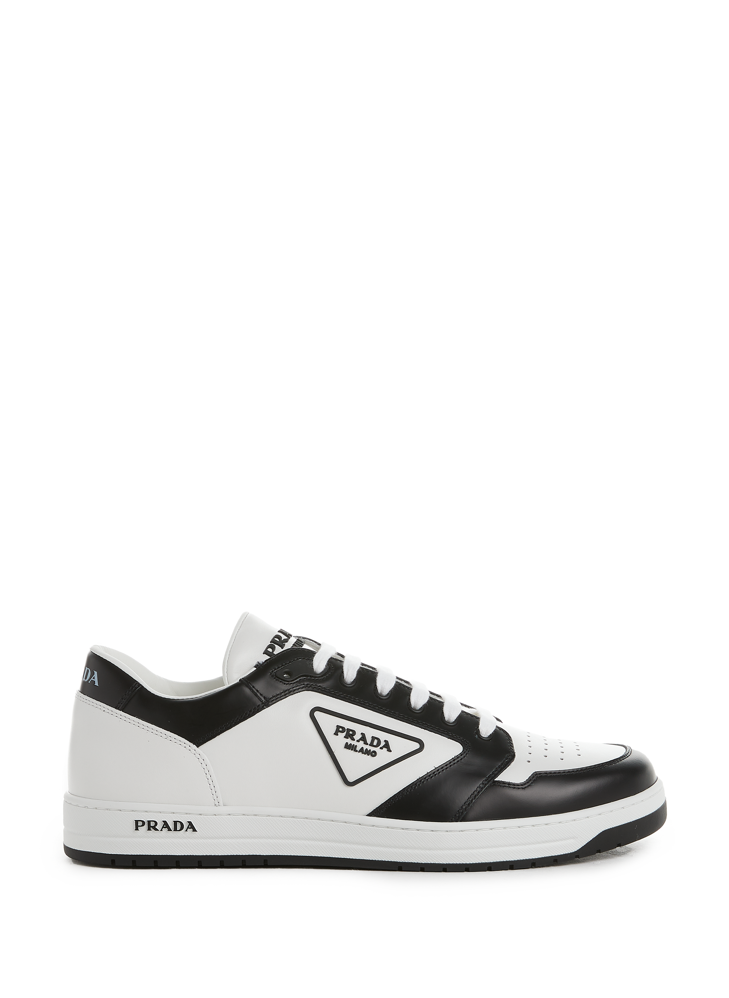 prada white leather sneakers