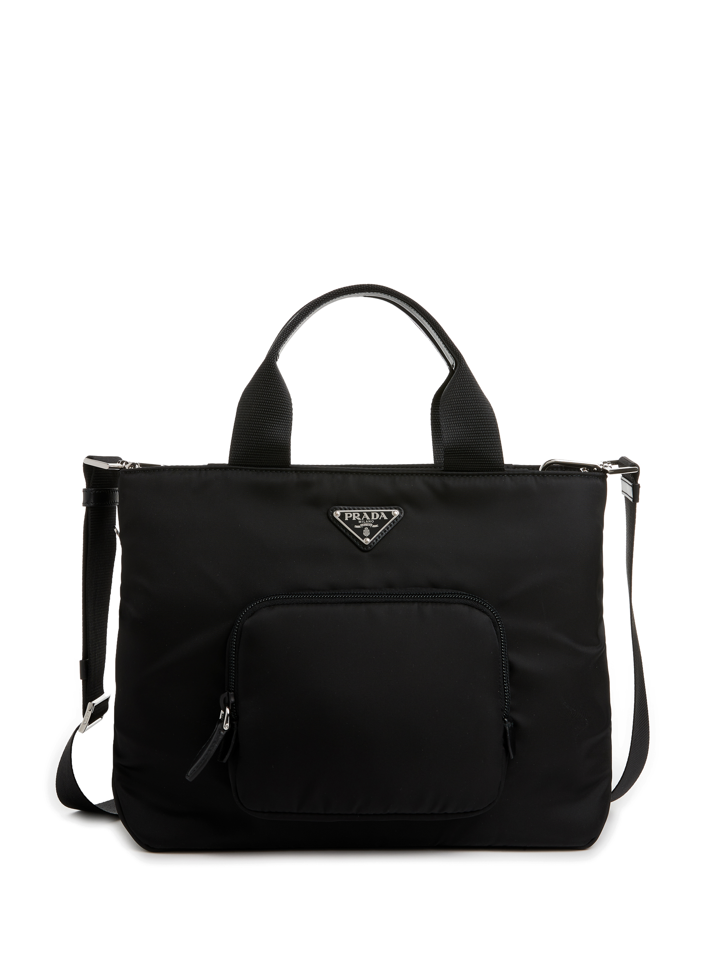 prada black canvas bag