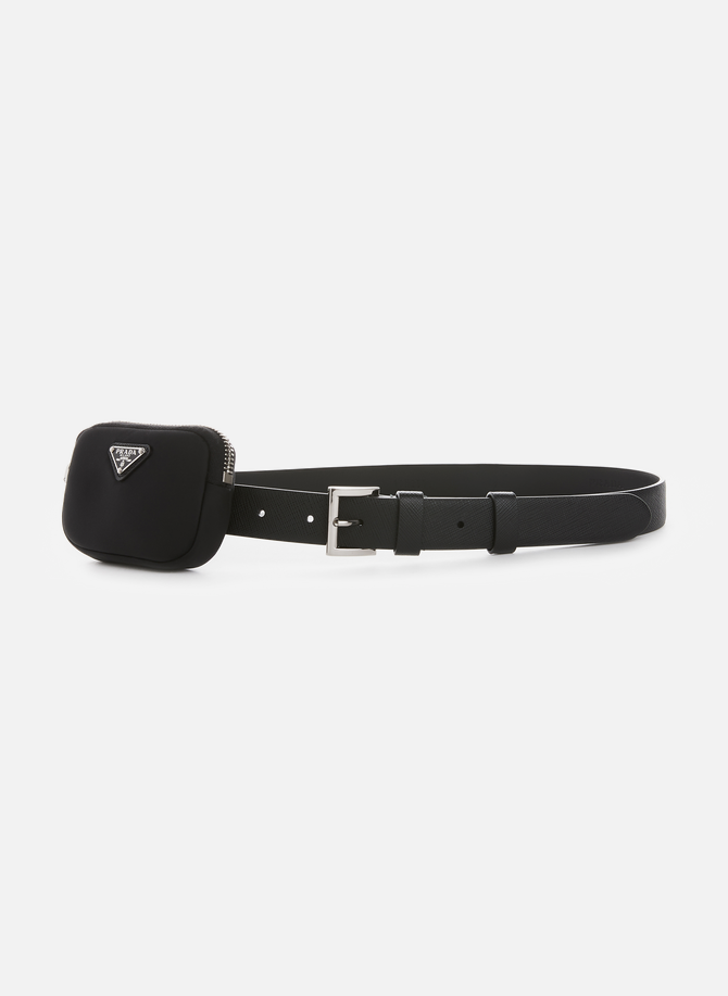 Saffiano leather pouch belt PRADA