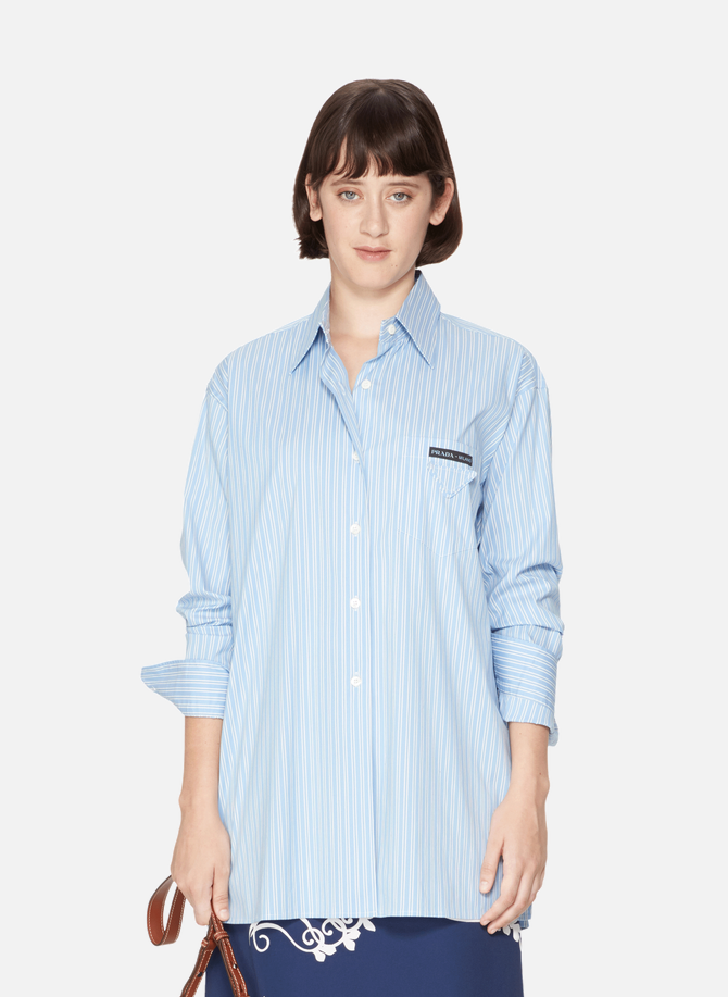 Long-sleeve striped cotton Shirt PRADA